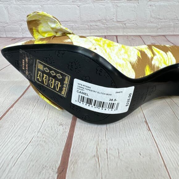 Ted Baker London Ryama Tapestry Bow Pointed Toe Pump Heels Women’s Size 8.5 - Picture 10 of 10